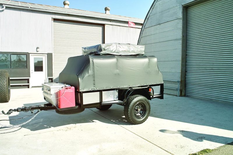 Custom Black Vinyl Trailer Cover
